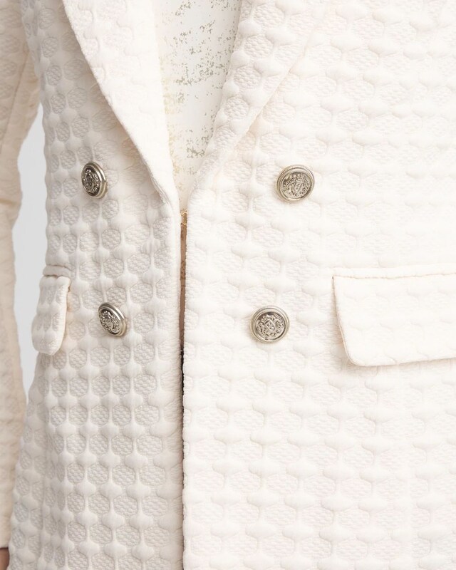 Textured Ponte Blazer - image 4